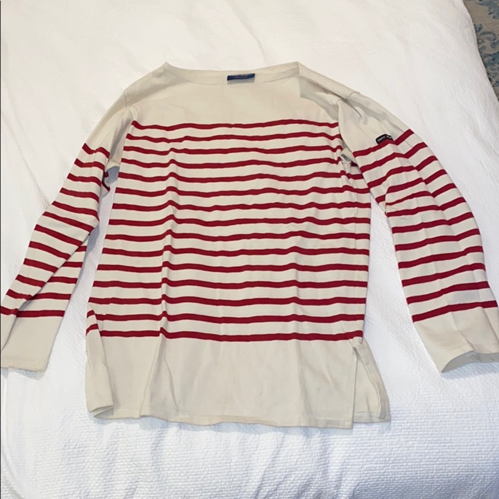 Gently used Saint James boatneck striped shirt